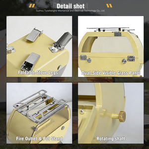 Réchaud à pétrole rétro, vente directe fabricant, chauffage extérieur portable pliable, verre antidéflagrant avec design visible - Product Image 2