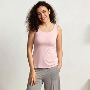 Premium Women's Bamboo Ribbed <b>Tank</b> <b>Top</b> Custom Breathable Rayon Knitted Casual Short <b>Striped</b> OEM ODM Manufacturer Supplied - Product Image 1