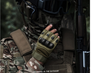 <span class=keywords><strong>Gants</strong></span> tactiques demi-doigts pour sports de plein air, pour hommes et femmes, antidérapants, respirants, en nylon, pour l'équitation et le combat, de fabrication industrielle - Product Image 5