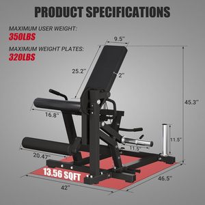 CZFIT Appareil d'entraînement multifonction pour flexion et extension des jambes assises - Équipement de gym pour la force des muscles des jambes, de la taille et de l'abdomen - Product Image 2
