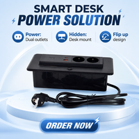 Prise de table escamotable standard UE, nouvelle tendance, étanche, en ABS, personnalisable, avec ports USB A+C