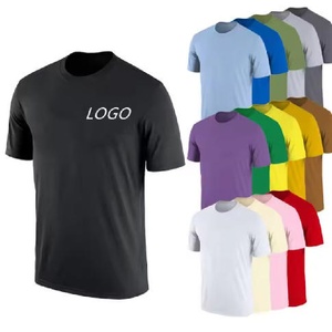 T-<span class=keywords><strong>shirt</strong></span> unisexe grande taille décontracté en coton pur tricoté respirant à manches courtes coupe ample XL/<span class=keywords><strong>XXL</strong></span> pour <span class=keywords><strong>homme</strong></span> - Product Image 1