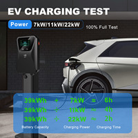 Borne de recharge murale intelligente pour véhicules électriques 7kW 11kW 22kW Type 2 avec contrôle WiFi via application Tuya – Marché mondial