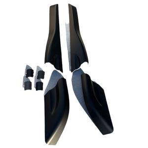 Cubierta para portaequipajes de techo, negro mate, ABS, delantera y trasera, para Beijing Hyundai Tucson 2004-2014 - Product Image 3