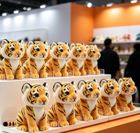 Peluche Tigre Personnalisée, Jouet en Peluche Doux et Adorable pour Collection ou Cadeau, OEM ODM, Jouet Tigre en Peluche Personnalisé