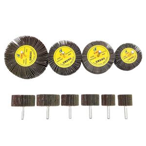 Ruota lamellare in carta vetrata all'ossido di alluminio ruota lamellare montata abrasiva con albero - Product Image 1