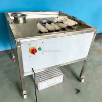 Multifunctionele Cassave- en Aardappelwafelsplitsende, -snijdende en -scheidende machine, fruit-, sinaasappel-, citroen- en appelscheidingsmachine met transportband