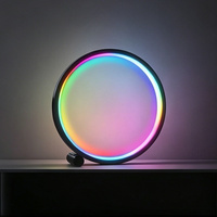 Lampe de table LED intelligente RGBIC avec contrôle par application pour le gaming, la chambre à coucher et les fêtes, avec USB