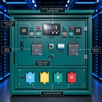 Boîtier de distribution automatique synchronisé en gros ASP 50kVA-500kVA 10ms, générateur d'alimentation double CA/CC à commutation réseau