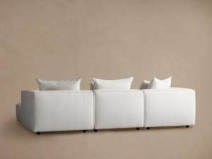 Sofá Seccional de Tela de 4 Plazas, Estilo Nórdico Francés, para Sala de Estar, Apartamentos y Uso Doméstico - Product Image 3