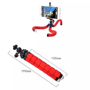 Trípode Universal <span class=keywords><strong>Mini</strong></span> Flexible para teléfono móvil o cámara, soporte portátil de esponja, pulpo, adaptador de montaje, palo de selfi - Product Image 2