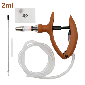 पशु चिकित्सा स्वचालित निरंतर कैथीटर नारंगी सिरिंज 2 मिली 5 एमएल पोल्ट्री टीका गन खुराक समायोजन पुनः प्रयोज्य सिरिंज - Product Image 5