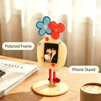 Support de téléphone en acrylique flexible personnalisable, cadre Polaroid, support de tablette pliable réglable, décoration de bureau, étanche