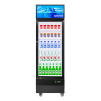 Réfrigérateur d'affichage de boisson de magasin de portes en verre simples/multiples de haute qualité branchent le refroidisseur automatique de porte en verre de dégivrage pour la boisson