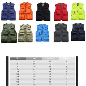 جديد جيوب تنفس شبكة التصوير الفوتوغرافي يطير/صياد صدرية رجالي الصيد في الهواء الطلق متعددة الجيب - Product Image 2