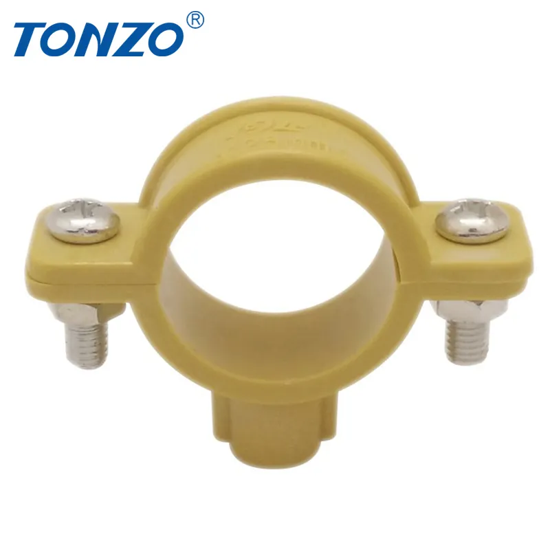 Plastic Square Round Pvc Ppr Pe Hose Chrome Pex Water Pipe Hanger Supports Clamp Clip Holder Tube For Pipe Fittings 90 Mm