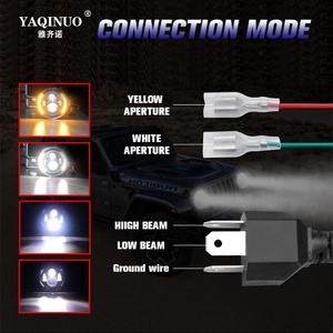 Faro LED de 7 Pulgadas para Jeeps con Ojos de Ángel, Lente DRL, Lámpara Delantera para Wranglers Cherokee JK JL, Faros LED para Motocicleta - Product Image 6