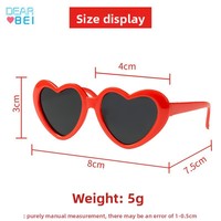 Lunettes de soleil amusantes en plastique en forme de cœur à motif floral pour chiens et chats – Protection oculaire – Vente en gros – Nouvelle collection été