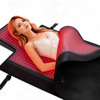 Kantong Tidur Terapi Cahaya Merah 200W 660nm 850nm Tikar Pemanas Inframerah Aman Tegangan 24V untuk Relaksasi Kaki