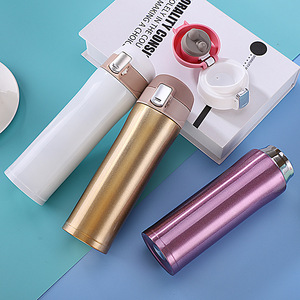 Gobelet isotherme en acier inoxydable 304, bouteille d'eau portable en métal pour les voyages, le sport, le bureau, la voiture et la maison - Product Image 1