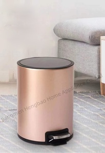 Chất Lượng Tốt 5L 8L 12L Thép Không Gỉ Chân Bàn Đạp Thanh Nhà Bếp Lưu Trữ Nắp Mỏng Thùng Rác Có Thể - Product Image 6