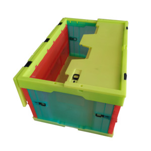 JISEDAI Factory 600x400x295 mm square stackable plastic folding turnover box