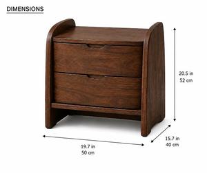 Table de chevet élégante en rotin avec étagère de rangement, table de chevet moderne en cannage pour la maison de luxe, l'hôtel, l'appartement, la chambre à coucher - Product Image 2