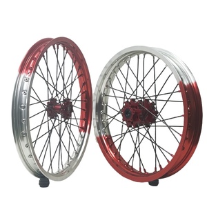 Jantes Supermoto en aluminium CNC 17x3.0 17x5.0, anodisées bicolores, pour moto <span class=keywords><strong>125cc</strong></span> 250cc 450cc 530cc - Product Image 1