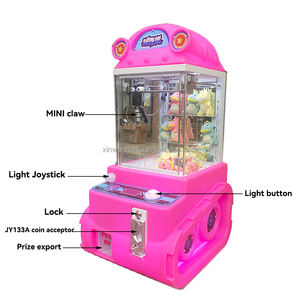 Mini artiglio gru Arcade gioco macchina giocattolo a gettoni per bambini in metallo e materiale di peluche per bambini divertente Mini artiglio macchina giocattolo - Product Image 4