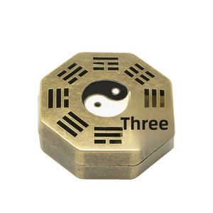 Brûleur d'encens décoratif Taiji Bagua en alliage de zinc électroplaqué, fournitures religieuses, <span class=keywords><strong>support</strong></span> de spirale d'encens d'intérieur, petit porte-encens porte-bonheur - Product Image 5