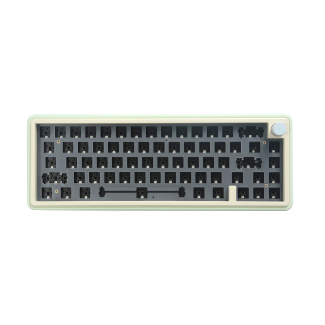 65% South-facing Switch Socket Indonesia Style Customs Keyboard Kit LMK67 CNC Office Gaming Mechanical Keyboard Barebone DIY Key