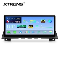 XTRONS para BMW Serie 7 F01/F02 Sistema NBT, Estéreo para Auto Android, Pantalla IPS 2K de 12.3 Pulgadas, Qualcomm 685, 8+256GB, 4G Global, CarPlay
