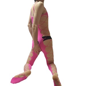 Collant résille transparent en nylon pour femme Petersburg, lingerie évidée sans entrejambe, costume - Product Image 5