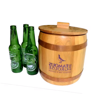 Cubo de hielo de madera de pino de 6L con tapa y revestimiento <span class=keywords><strong>PS</strong></span> para Caperdonich Mackeson Stout Meantime Brewery Newcastle Brown <span class=keywords><strong>Ale</strong></span> Ohn Smith's - Product Image 3