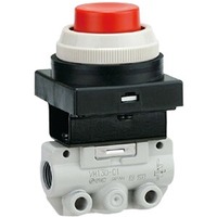 Vanne mécanique VM130-F01-32YA, interface G, commande par bouton, 2 bits 1/8 po, 3 canaux, fonctionnement maximal 1 VM130-F01-32YA, jaune