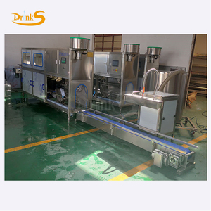 Precio de fábrica 20 <span class=keywords><strong>litros</strong></span> 5 <span class=keywords><strong>galones</strong></span> 18.9L barril de botella cepillo automático lavado llenado tapado 3 en 1 máquina - Product Image 1