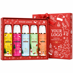 Set de Mascarillas de Espuma de Acción Rápida, Hidratación en 30 Segundos, Alivia la Piel Opaca y Cansada, Rosa PDRN, Set de Regalo de Mascarillas de Espuma Navideñas - Product Image 1