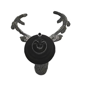 Sáng Tạo Động Vật Hươu Đầu Rượu <span class=keywords><strong>Pourer</strong></span> Nút Chai Kẽm Hợp Kim Nhôm Kim Loại Bạc Bền Hiện Đại Thiết Kế Tối Giản Rượu Stopper - Product Image 4
