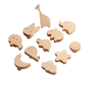 Lcedis Wooden Animal Cabinet Handles Novelty Shape Eco Friendly <b>Wardrobe</b> Drawer Knobs - Product Image 3