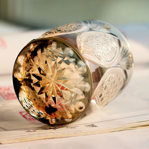 Whisky Glass Edo Kiriko Cristalería Color ámbar Hotel al por mayor y al por menor Aceptar personalización - Product Image 5