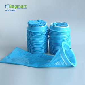 Bolsa desechable para el vómito para el mareo por movimiento Bolsa azul de PE para adultos y niños - Product Image 6