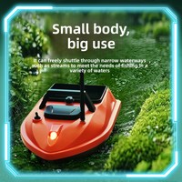 Perahu Umpan GPS V805 Gudang Tunggal Kecil, Perlengkapan Memancing, 24 Titik GPS, Kapasitas Muatan 1.5kg, Baterai Lithium Terpasang, Jangkauan 500 Meter