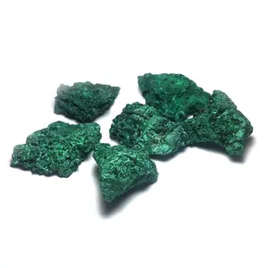 자연 치유 원시 돌 녹색 말라카이트 크리스탈 석영 원시 돌