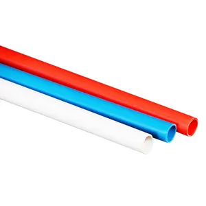 Tubo de conduíte elétrico de PVC em massa flexível colorido para instalação oculta e fiação fria