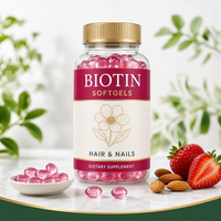 Gélules de biotine (vitamine B7) à haute dose pour la santé des cheveux, de la peau et des ongles