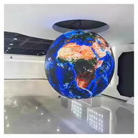 Écran de colonne d'intérieur d'affichage vidéo de cylindre de degré polychrome de 360 ° sur le mur mené par panneau d'affichage de bâtiment