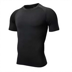 Camiseta Deportiva para Hombre, Corte Regular, Tejido Sólido, Informal, Transpirable, de Manga Corta, Secado Rápido, Poliéster/Algodón, Personalizable - Product Image 2