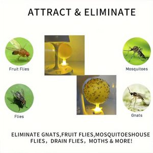 Trampas Luminosas Desechables, Trampas Adhesivas Esféricas de Plástico para <span class=keywords><strong>Mosquitos</strong></span> y Moscas, Trampa Adhesiva Sólida para Interiores y Exteriores - Product Image 3