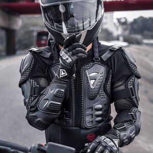 Conjunto de armadura de protección corporal completa para motociclismo con almohadillas para rodillas, codos, pecho y hombros para deportes de ciclismo todoterreno - Product Image 1
