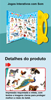Livre audio éducatif en anglais portugais, jouets éducatifs, machine d'apprentissage de l'anglais pour enfants